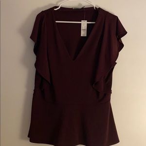 New York & Company Peplum Top